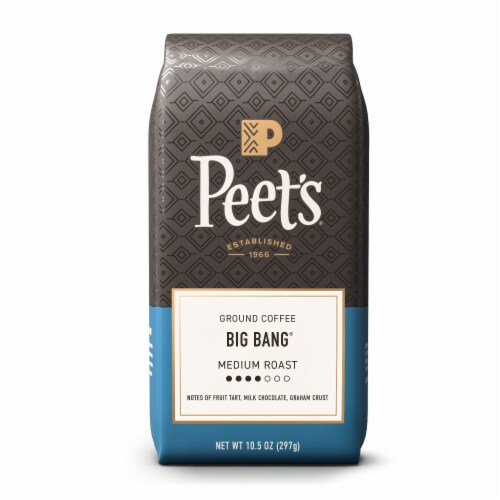 Peet’s Coffee, Big Bang, Medium Roast Ground Coffee – 10.5oz Bag