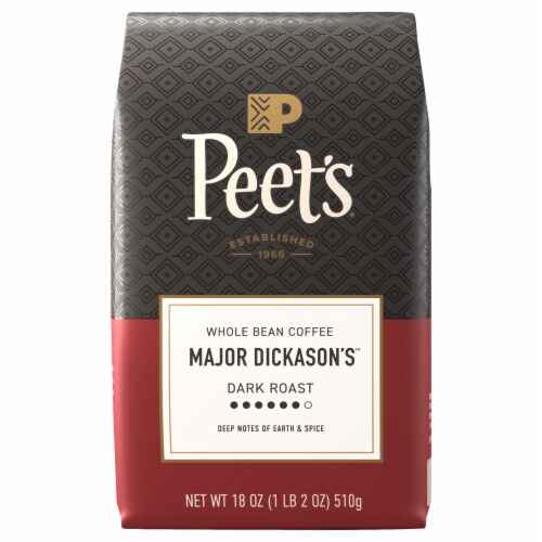 Peet’s Coffee, Major Dickason’s Dark Roast Whole Bean Coffee – 18oz Bag