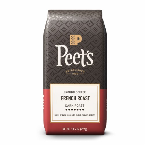 Peet’s Coffee, French Roast Dark Roast Ground Coffee – 10.5oz Bag
