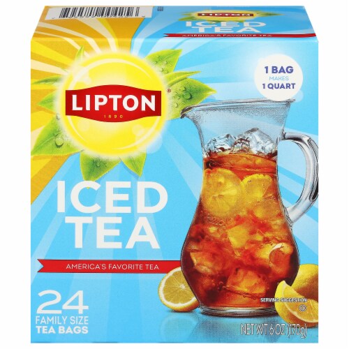 Lipton® Unsweetened Black Iced Tea Family Size Bags