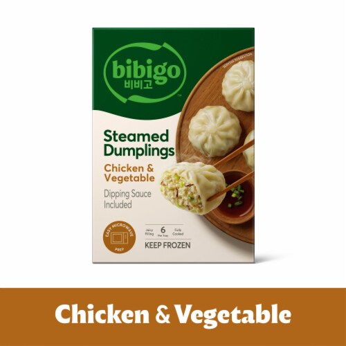 Bibigo Frozen Chicken & Vegetable Steamed Dumplings
