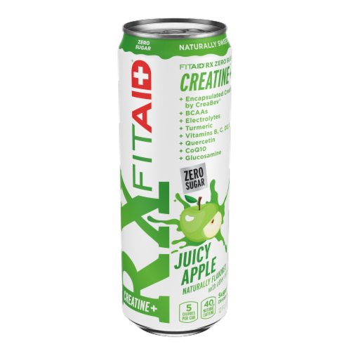 FITAID RX Zero Sugar Creatine + Juicy Apple Energy Drink Can