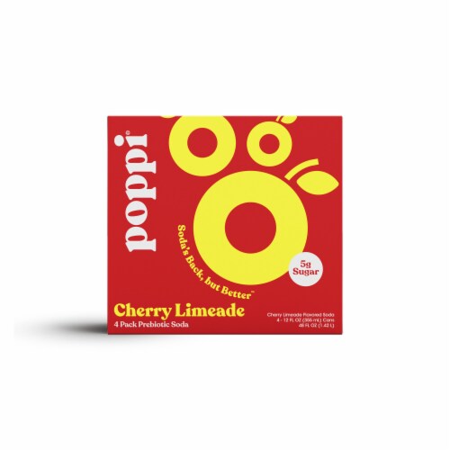 Poppi Cherry Limeade Prebiotic Soda Cans