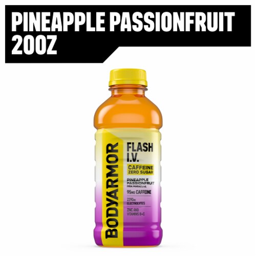 BODYARMOR® Flash IV Zero Sugar Caffeine Pineapple Passionfruit Electrolyte Beverage Bottle