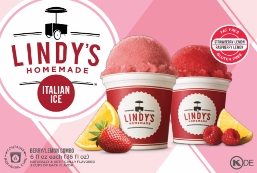 Lindy’s Homemade™ Berry Lemon Combo Italian Ice