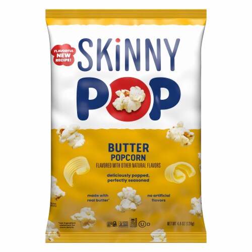 SkinnyPop Butter Popcorn Snack 4.4oz Bag