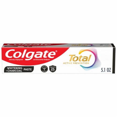 Colgate Total Active Prevention Whitening and Charcoal Toothpaste in Mint