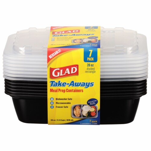 Glad® Rectangular Plastic Containers with Lids