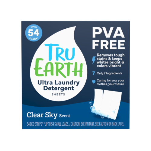 Tru Earth® Ultra Laundry Detergent Sheets – Clear Sky