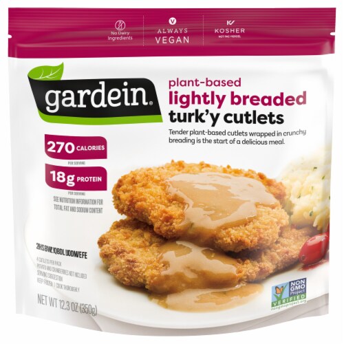 Gardein® Lightly Breaded Meat-Free Turk’y Cutlet with Homestyle Gravy
