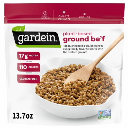 Gardein Plant-Based Ground Be’f, Frozen Meat Alternative