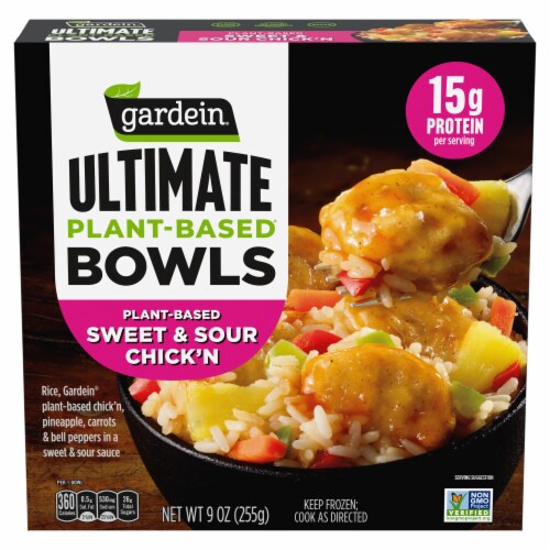 Gardein Ultimate Plant-Based Bowls Sweet and Sour Chick’n, Frozen Meat Alternative