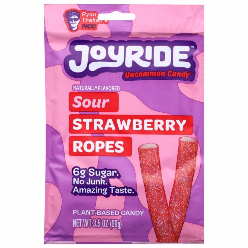 Joyride™ Sour Strawberry Ropes Candy Bag