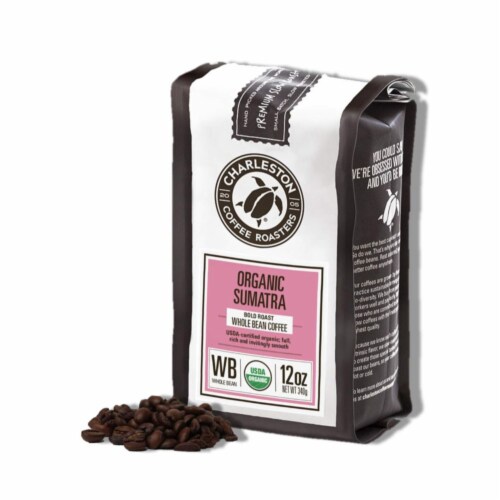 Charleston Coffee Roasters Sumatra Dark Roast Organic Whole Bean Coffee