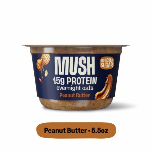 MUSH Protein Peanut Butter Overnight Oats Cup