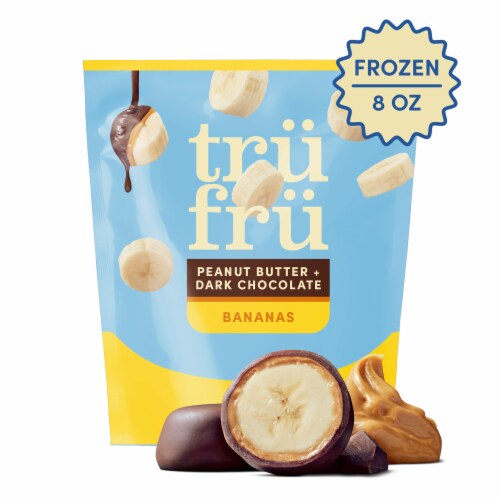 Tru Fru Fresh Frozen Bananas in Dark Chocolate & Peanut Butter