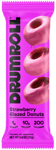 Drumroll® Strawberry Glazed Mini Protein Donuts