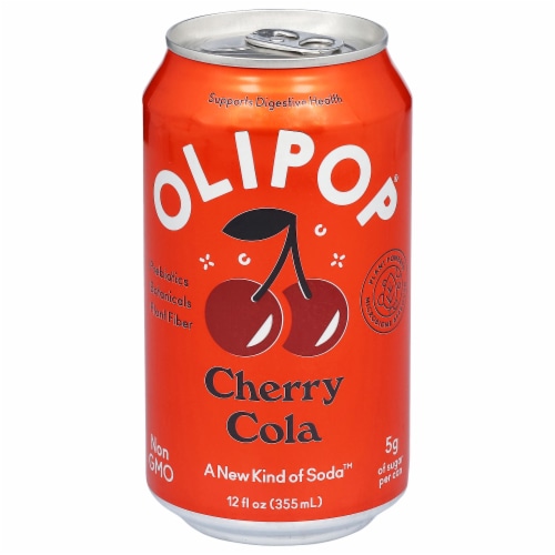 OLIPOP Cherry Cola, A New Kind of Soda 12 fl oz