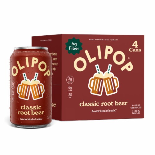Olipop® Classic Root Beer Prebiotic Soda Multipack