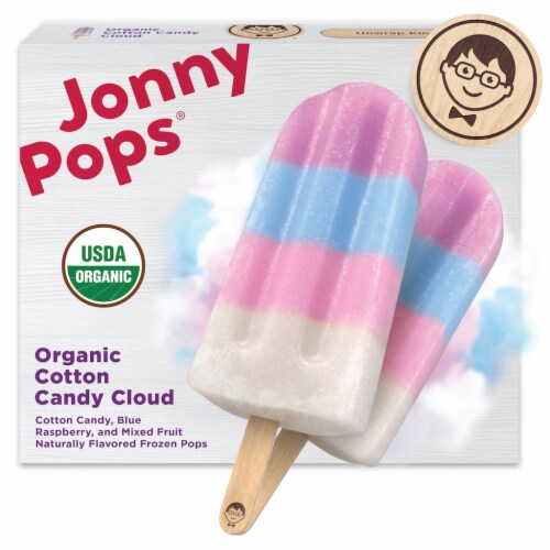 Jonny Pops® Organic Cotton Candy Cloud Pop