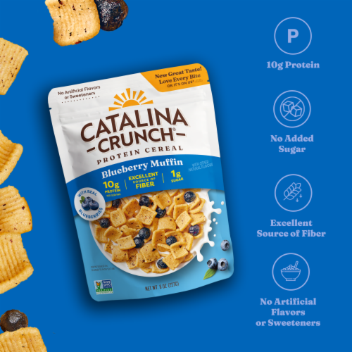 Catalina Crunch Protein Cereal, Blueberry Muffin With Real Blueberries 8 oz