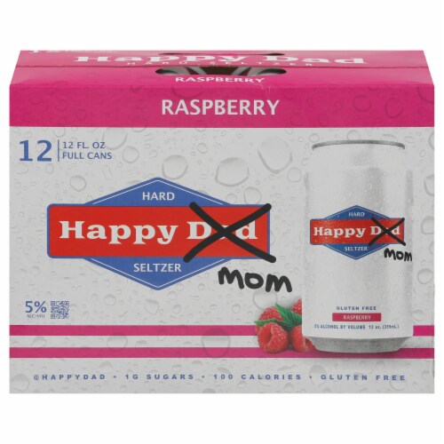 Happy Dad Happy Mom Raspberry Hard Seltzer