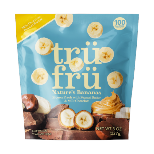 Tru Fru Nature’s Bananas – Peanut Butter & Milk Chocolate Covered Frozen Bananas