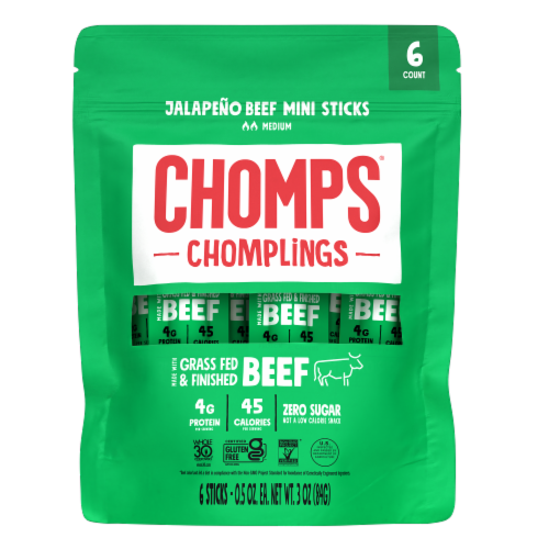 Chomps® Chomplings Jalapeno Beef Mini Snack Sticks