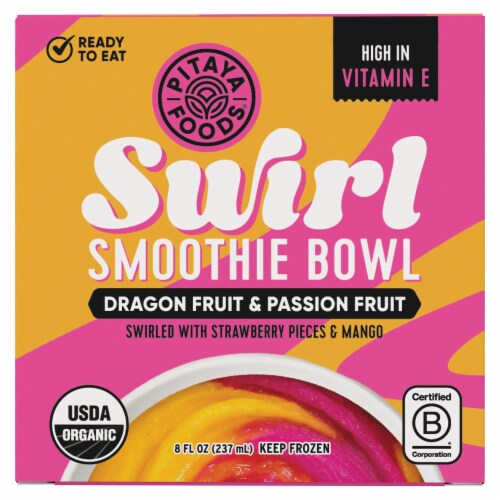 Pitaya Foods® Swirl Smoothie Bowl Dragon Fruit & Passion Fruit