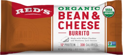 Red’s Organic Bean & Cheese Frozen Burrito