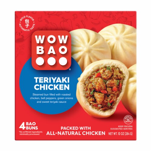 Bao, Teriyaki Chicken, 4-Pack