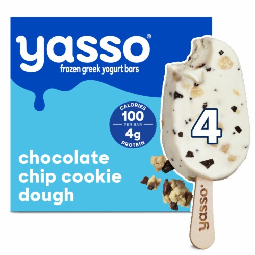 Yasso Frozen Greek Yogurt Bars Chocolate Chip Cookie Dough Bars