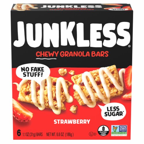 Junkless® Strawberry Chewy Granola Bars