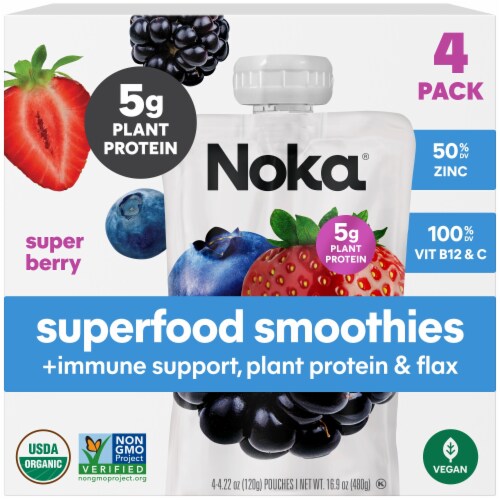 Noka® Superfood Smoothie + Immune Support, Super Berry