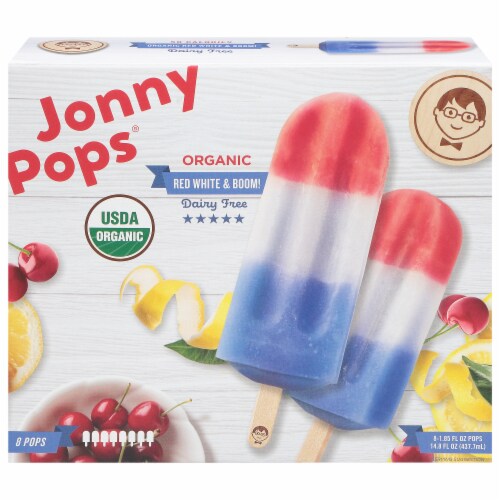 Jonny Pops® Organic Red White & Boom Pops