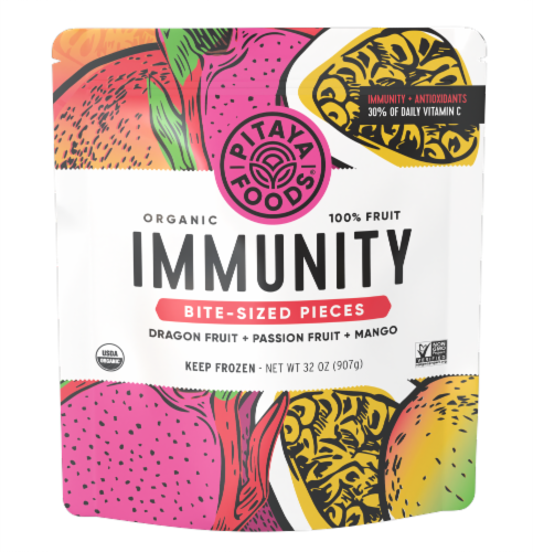 Pitaya Foods® Organic 100% Fruit Immunity Bite Size Pieces