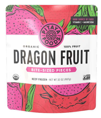 Pitaya Foods® Organic Dragon Fruit Bite Sized Pieces
