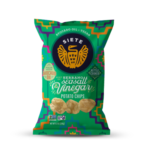 Siete Serrano Sea Salt and Vinegar Kettle Cooked Potato Chips