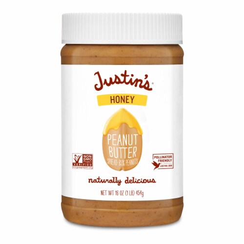 JUSTIN’S Honey Peanut Butter Spread, 16 oz.