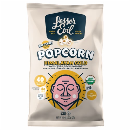 LesserEvil Organic Himalayan Gold Popcorn 4.6 oz
