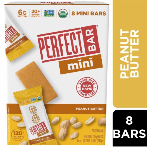 Perfect Bar Mini Gluten-Free Peanut Butter Protein Bar Organic