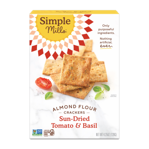 Simple Mills® Sun-Dried Tomato & Basil Almond Flour Crackers