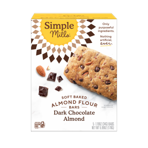 Simple Mills® Dark Chocolate Almond Soft Baked Almond Flour Bars