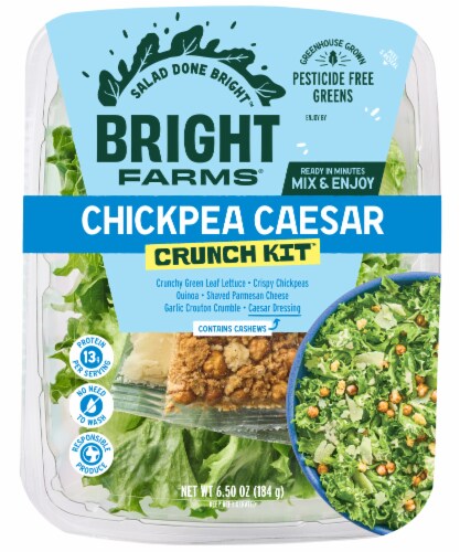BrightFarms Chickpea Caesar Crunch Kit Salad, 6.50 oz