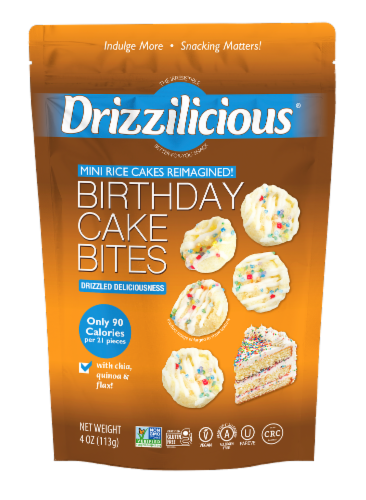 Drizzilicious® Birthday Cake Mini Rice Cakes