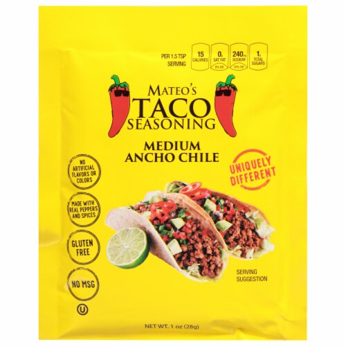 Mateo’s Medium Ancho Chile Taco Seasoning