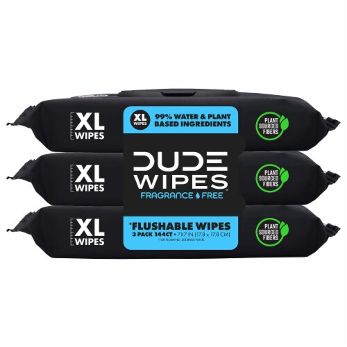 DUDE Wipes® Extra Large Unscented Flushable Wipes