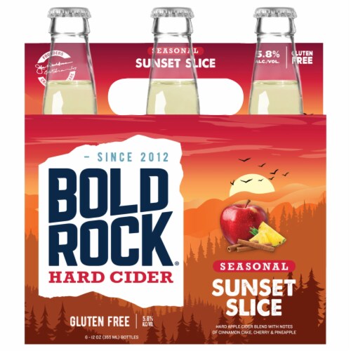 Bold Rock® Seasonal Sunset Slice Hard Cider Bottles