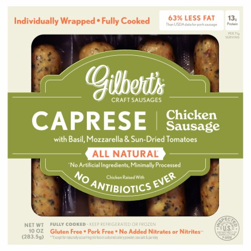 Gilbert’s Caprese Italian Chicken Sausage