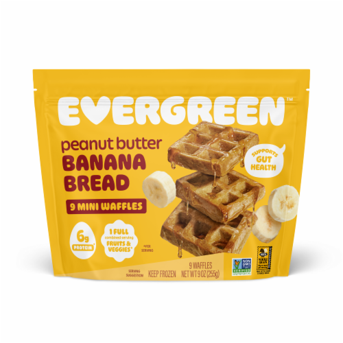 Evergreen™ Peanut Butter & Banana Frozen Mini Waffles